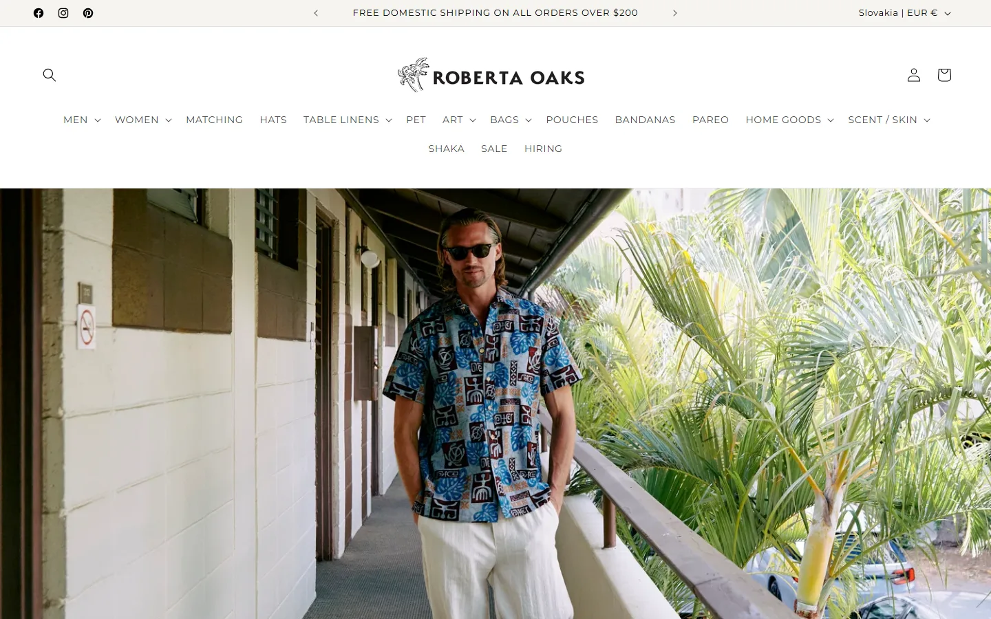 Viewport capture of Roberta Oaks Hawaii website