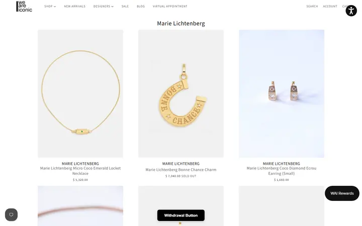 Website page titled Marie Lichtenberg | WE ARE ICONIC