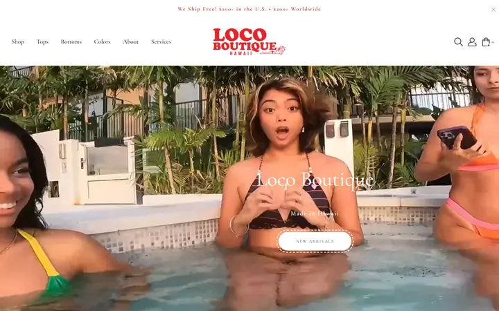 Preview of Loco Boutique website