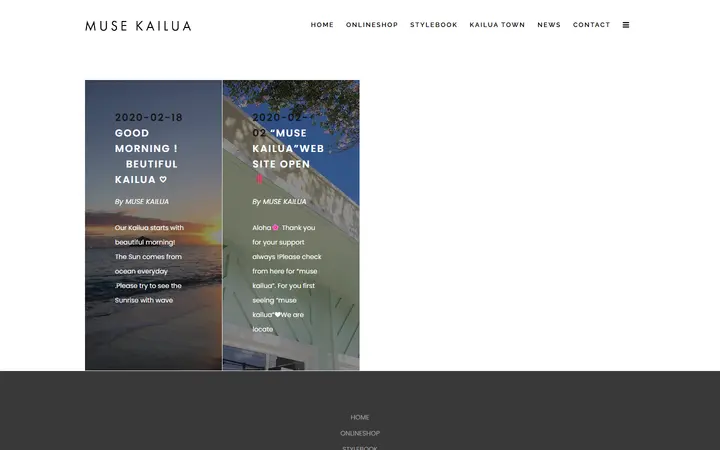Website page titled February, 2020 | muse kailua
