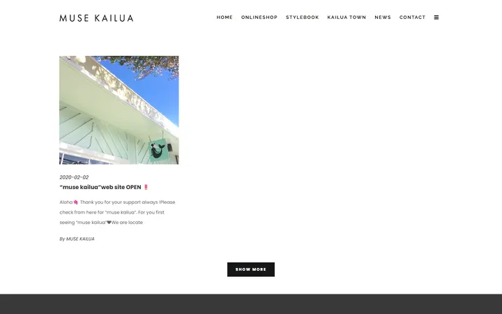 Website page titled NEWS | muse kailua - Part 2